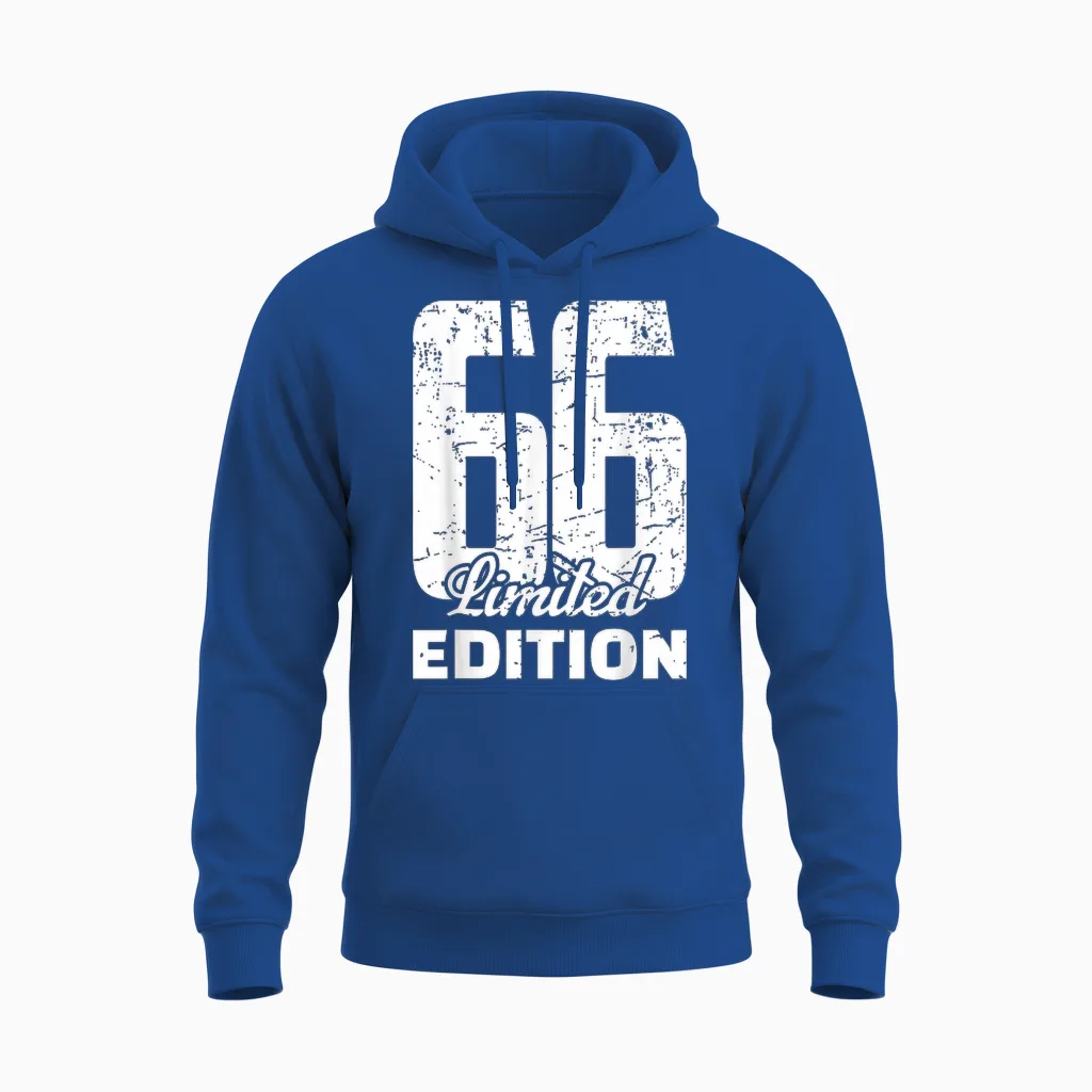 66 Ans, édition Limitée, Année 66 Ans Unisex Hoodie in Royal