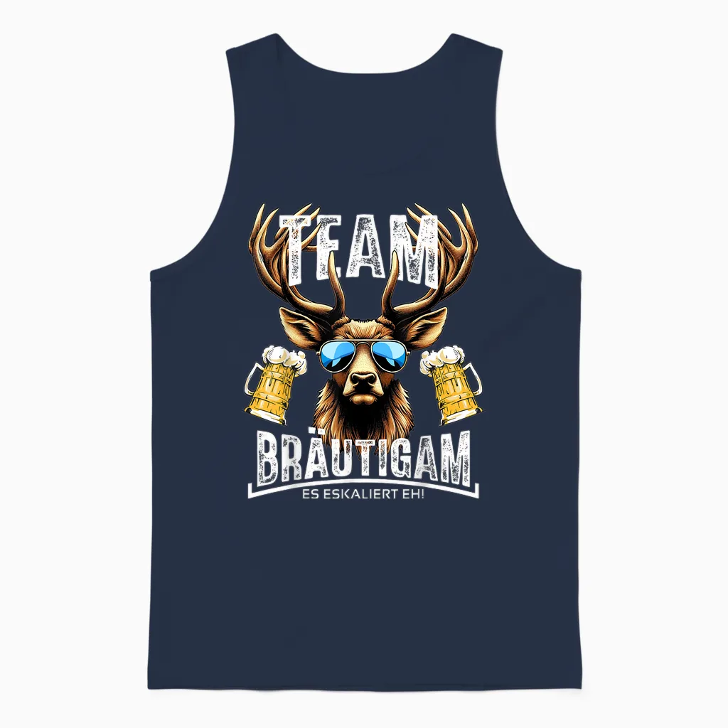 Junggesellenabschied Männer T-Shirt Poltern Jga Männer Unisex Tank Top in Navy
