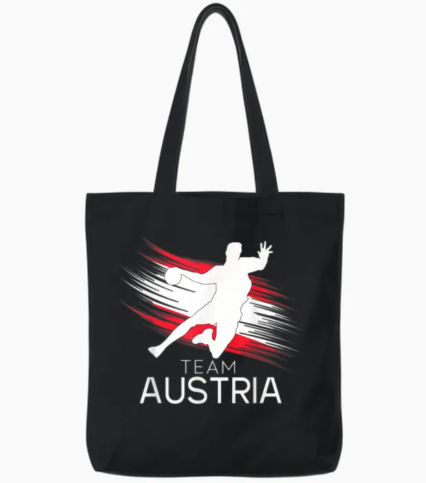 Handball österreich Trikot Handballspieler Handballspiel Tote Bags in Black