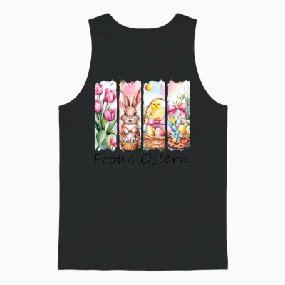 Ostergeschenke Ostern Outfit Osteroutfit Damen Mädchen Unisex Tank Top - Black