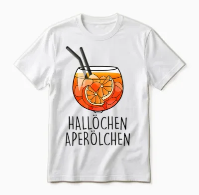 Official Spritz Club Fun I New!!! T-Shirt with German Text, White Unisex T-Shirt - White