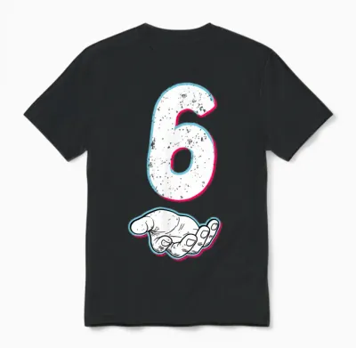 Number 67 Matching Six Seven 6 7 Meme 6 7 Halloween Costume Unisex T-Shirt - Black