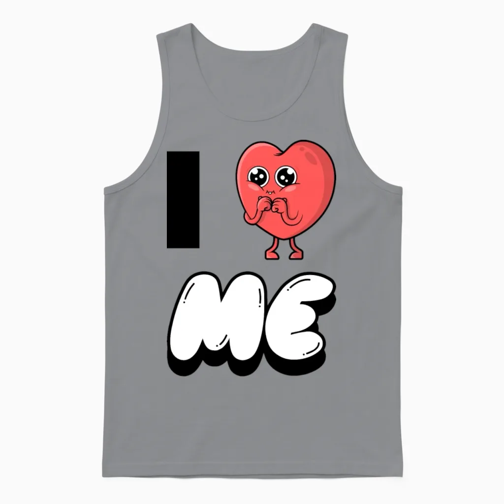 I Love Me 6 Unisex Tank Top in Sport Grey