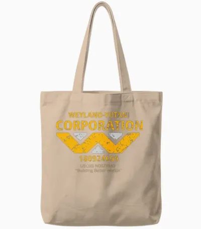Weyland Yutani Uscss Nostromo Corporation Gift Tote Bags - Natural