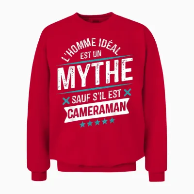 Cameraman Gift Departure Work Funny Unisex Sweatshirt - Red