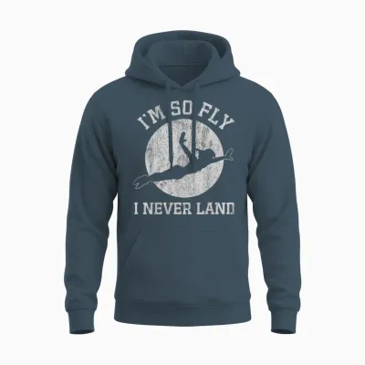 Disney Peter Pan So Fly Moon Silhouette Unisex Hoodie - Dark Heather