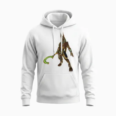 Smite Anubis Unisex Hoodie - White