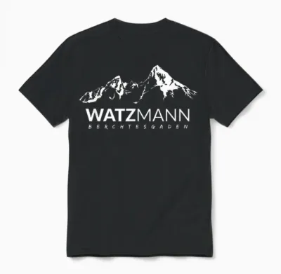 Bergsteiger Berg Watzmann in Berchtesgaden Am Königssee Unisex T-Shirt - Black