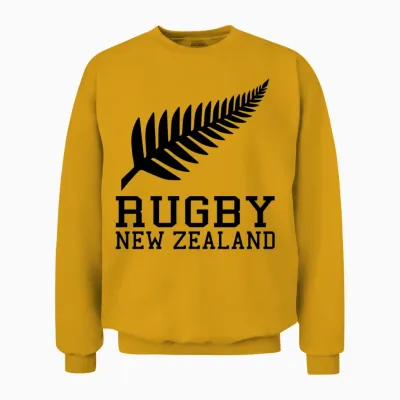 New Zealand Rugby Unisex Sweatshirt - Gold