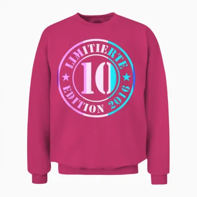 10. Geburtstag Junge Mädchen Limited Edition 2012 Jahre Unisex Sweatshirt - Heliconia