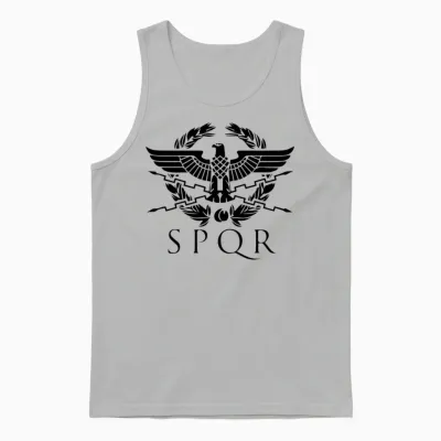 Spqr Unisex Tank Top - Ash