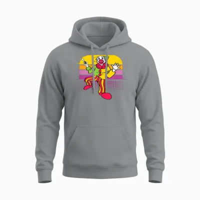 Funny Clown Acrobatics Unisex Hoodie - Sport Grey
