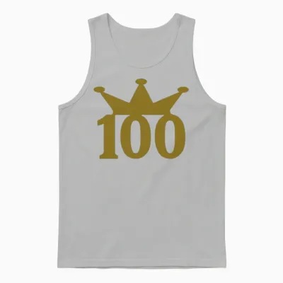 100 Crown C1w7 Unisex Tank Top - Ash