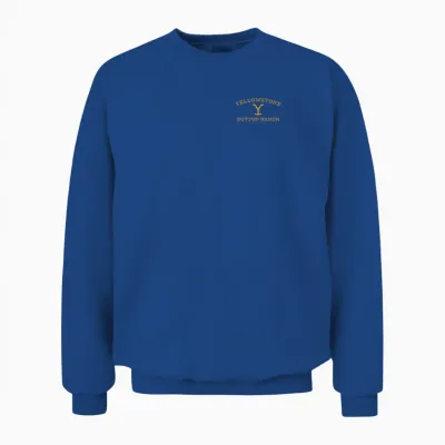 Yellowstone Dutton Ranch Gold Pocket Logo T-Shirt, Black Unisex Sweatshirt - Royal