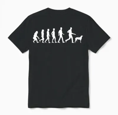 Scottish Deerhound Dog Evolution Dog Owner Unisex T-Shirt - Black