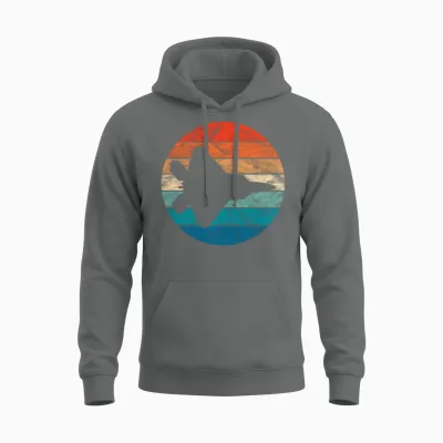 Vintage Fighter Jet Unisex Hoodie - Graphite Heather