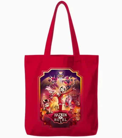Hazbin Hotel - Poster Art Tote Bags - Red