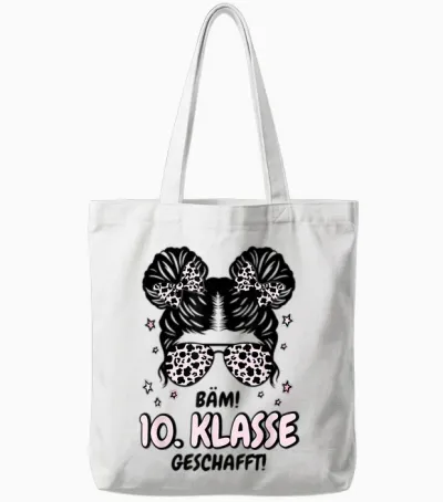 Bäm 10. Klasse Geschafft 2026 Abschluss 10. Klasse Tote Bags - White
