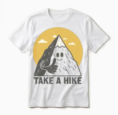 Take a Hike Unisex T-Shirt - White