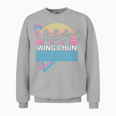 Kung Fu Retro Unisex Sweatshirt - Ash