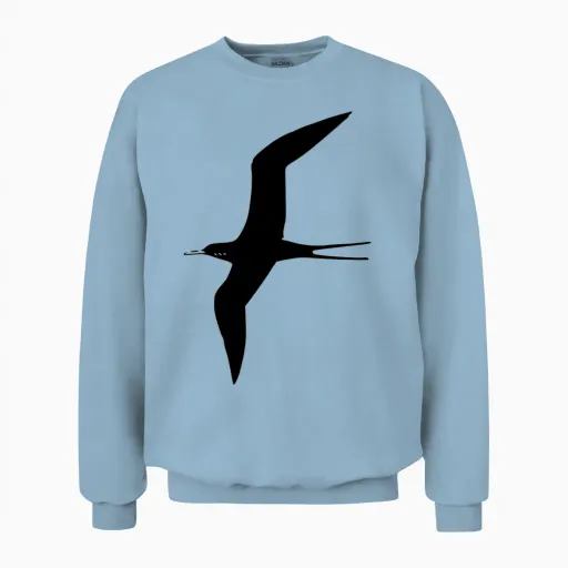 Frigate Bird Unisex Sweatshirt - Light Blue