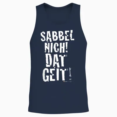 Werner Sabbel Nich! Dat Geit! Unisex Tank Top - Navy
