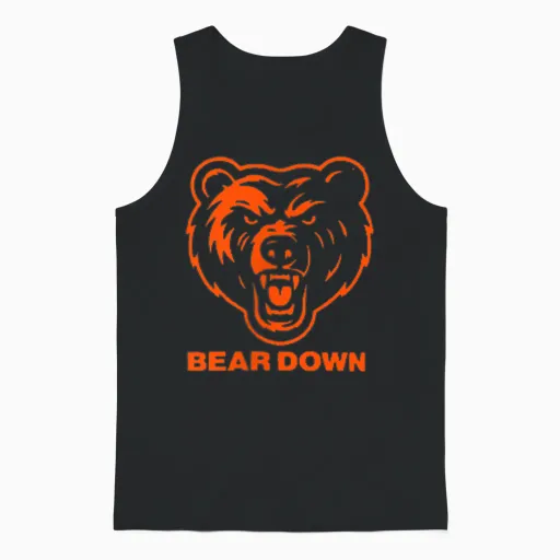 Good Better Best Never Let It Rest Motivation Bear Unisex Tank Top in Black