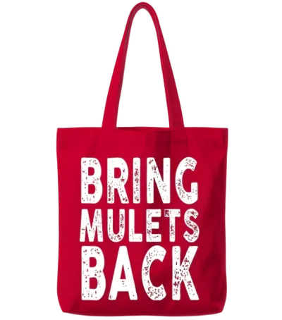 Bring Mullets Back Party Funny Country Concert Tote Bags - Red