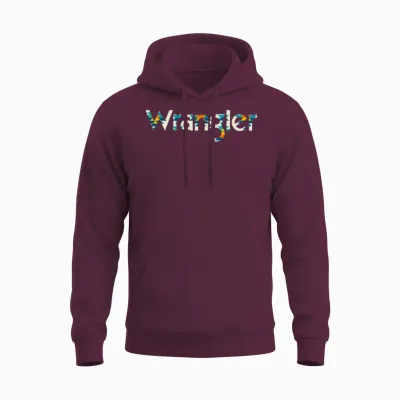 Vintage Cow Wrangler Western Cow Ull Cow Unisex Hoodie - Maroon