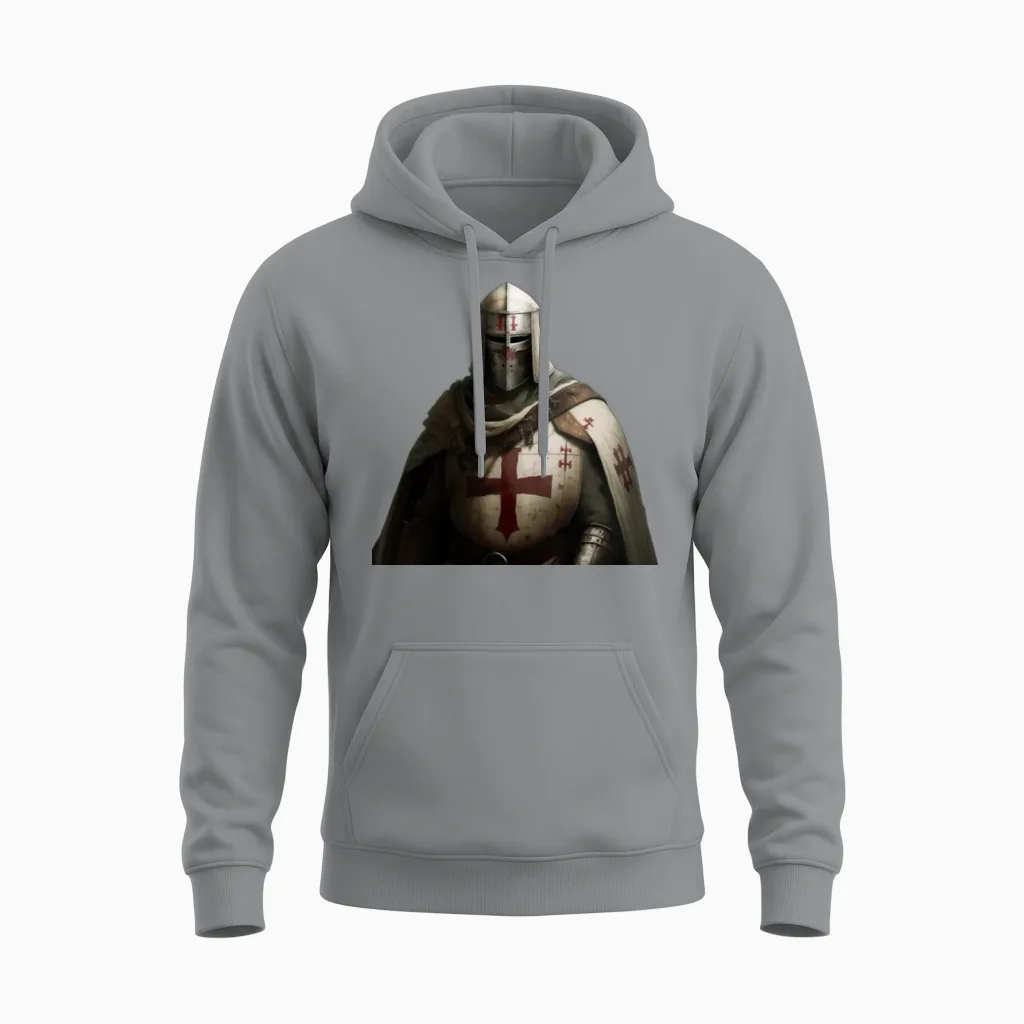 Knight Templar Unisex Hoodie in Sport Grey