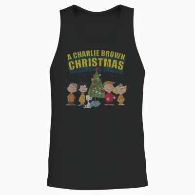 Peanuts Charlie Brown Christmas Special Unisex Tank Top - Black