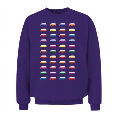 Pop Art Retro Unisex Sweatshirt - Purple