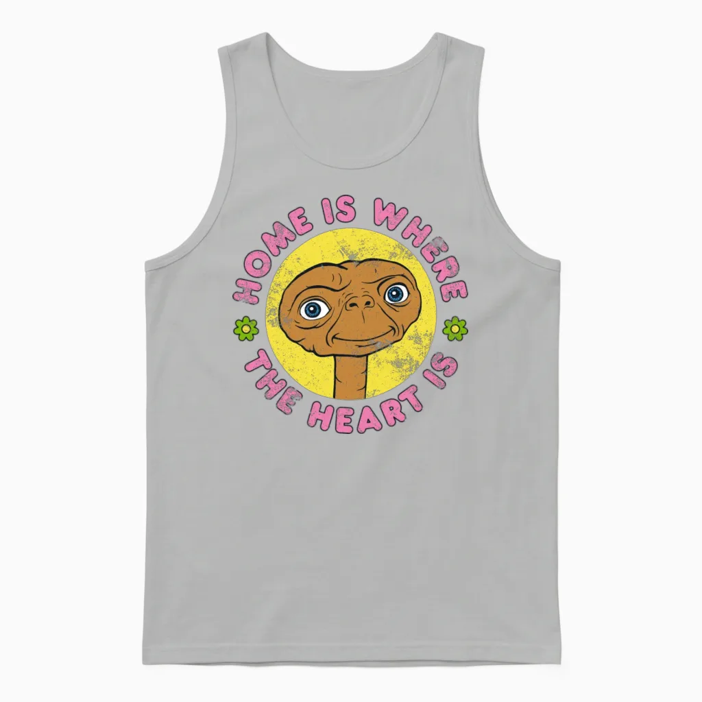 E.t. Home Is Where the Heart Is Unisex Tank Top in Ash