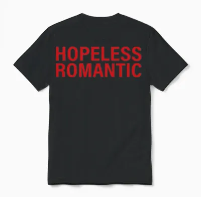 Hopeless Romantic Unisex T-Shirt - Black