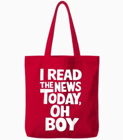 Ich Habe Heute Die Nachrichten Gelesen Oh Junge Funny Tote Bags - Red