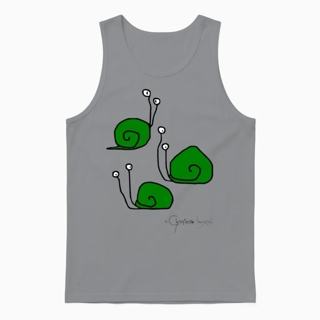 Snailmeeting - Cochleae Conventus Unisex Tank Top in Sport Grey