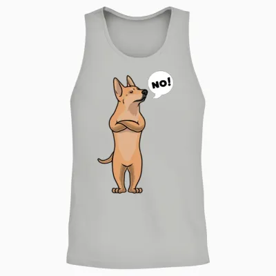 Stubborn Carolina Dog Unisex Tank Top - Ash