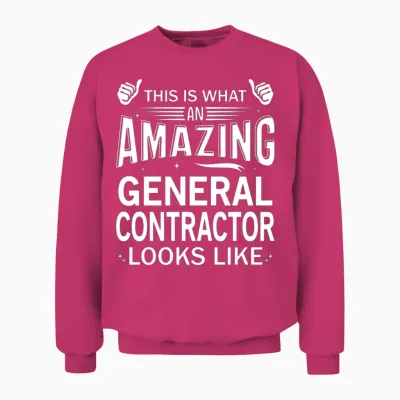 Amazing General Contractor Unisex Sweatshirt - Heliconia