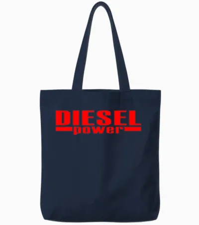 Diesel Power Tote Bags - Navy