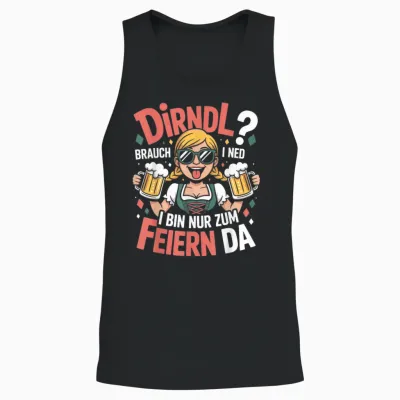 Passend Für Oktoberfest Outfit Damen Trachtenshirt Trachten Unisex Tank Top - Black