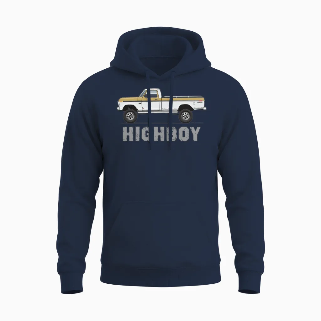 Highboy Durango Tan Unisex Hoodie in Navy