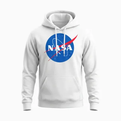 Major Future Nasa Meatball T-Shirt - Unisex-Adults, Black, Short Sleeve, Small, Classic Fit, Cotton, Machine Wash Unisex Hoodie - White