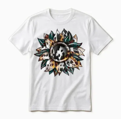 Western Sunflower Unisex T-Shirt - White