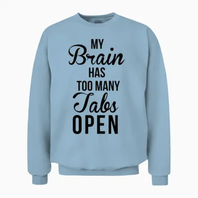 Brain Tabs Unisex Sweatshirt - Light Blue