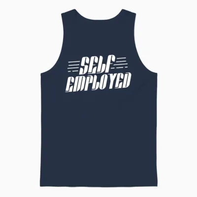 Self Employed Freelancer Work Job Boss Unisex Tank Top - Navy