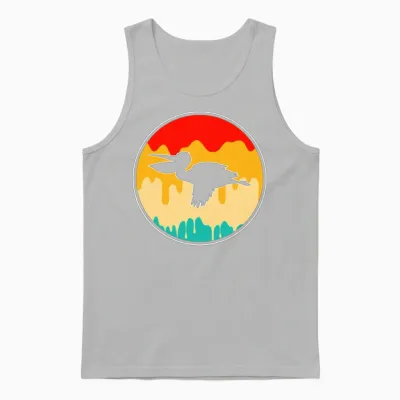Pelican Retro Unisex Tank Top - Ash