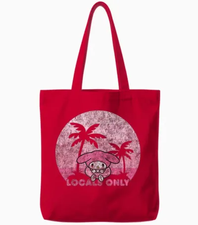My Melody Locals Only Tote Bags - Red