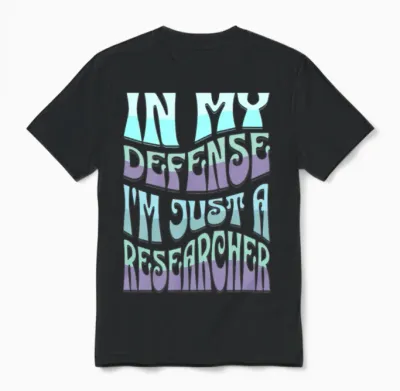 Funny Researcher Unisex T-Shirt - Black