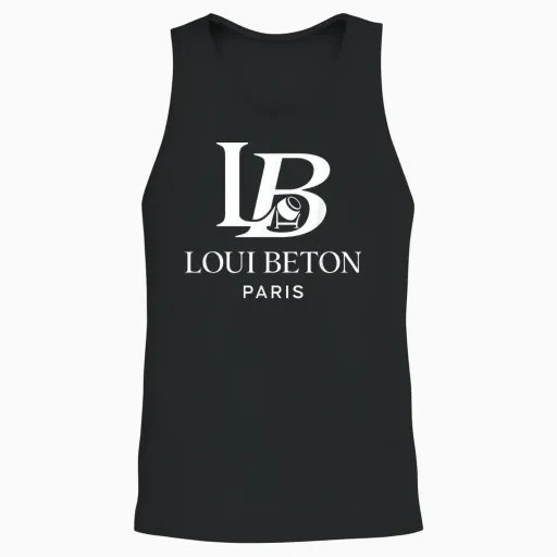 Loui Concrete Paris X Concrete Mixer Mason Craftsman Concrete Builder Unisex Tank Top - Black