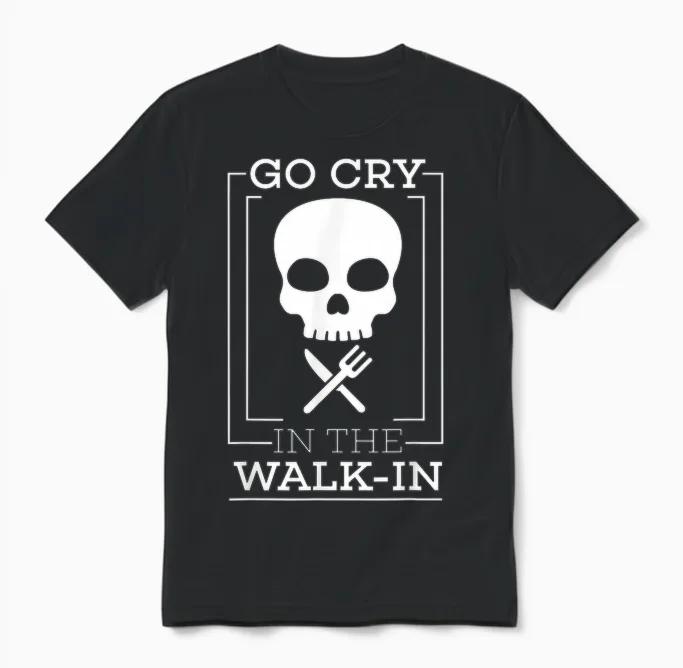 Funny Cook T-Shirt - Line Cook Tee - Chef Gift Unisex T-Shirt in Black
